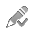 pencil, checkmark Gray icon