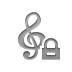 notation, Composer, Lock Gray icon