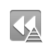 rewind, pyramid Gray icon
