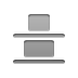 distribute, Bottom, vertical Gray icon