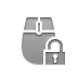 Mouse, Lock, open DarkGray icon