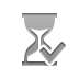Hourglass, checkmark Gray icon