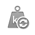 refresh, weight, kilogram Gray icon
