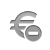 Euro, Currency, sign, delete Icon