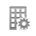 Building, Gear Gray icon