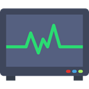 Electrocardiogram, medical, Health Clinic, Stats, hospital, Cardiogram DimGray icon