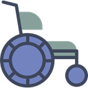 medical, wheelchair, Disabled, transport, handicap LightSlateGray icon