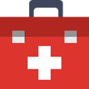 first aid kit, hospital, Health Care, doctor, medical Crimson icon