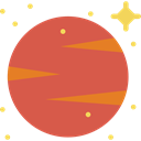 Astronomy, solar system, planet, science, venus IndianRed icon