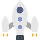 Rocket, transport, Space Ship, Rocket Launch, Rocket Ship, Space Ship Launch Gainsboro icon
