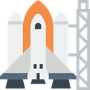 Rocket, transport, Rocket Ship, Space Ship Launch, Space Ship, Rocket Launch WhiteSmoke icon