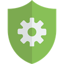 settings, security, shield YellowGreen icon