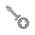 Up, screwdriver up, Screwdriver, technical Gray icon