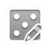 pencil, dice, Game DarkGray icon