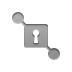 secure, Connection Gray icon