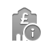 Bank, Info, pound DarkGray icon