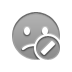 cancel, sad, smiley DarkGray icon