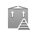 pyramid, send, Box DarkGray icon