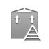 pyramid, send, Box Icon