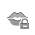 kiss, Lock DarkGray icon