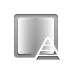 pyramid, Gradient, reflected Gray icon