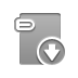 Attachment, Down DarkGray icon