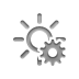 brightness, Gear Gray icon