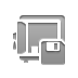 Box, open, Diskette, safety DarkGray icon