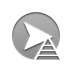 pyramid, arrowhead, right Icon