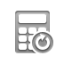 Reload, calculator Gray icon