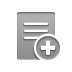document, stamped, Add DarkGray icon