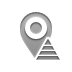 location, pyramid Gray icon