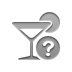 help, cocktail Gray icon