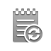 notepad, refresh DarkGray icon