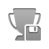 Diskette, trophy DarkGray icon