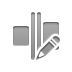 pencil, horizontal, evenly, space Gray icon