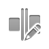 pencil, horizontal, evenly, space Icon