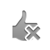 cross, Hand, thumbsup DarkGray icon