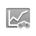 line, chart, Binoculars, Stats DarkGray icon