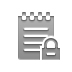 notepad, Lock Icon