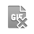 Gif, cross, File, Format Icon