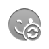 wink, refresh, smiley DarkGray icon