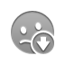 Down, smiley, Confused DarkGray icon