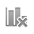 Stats, chart, cross, Bar DarkGray icon