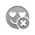 Close, smiley, love DarkGray icon