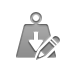 weight, pencil Gray icon