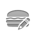 hamburger, pencil DarkGray icon