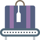 check out, travel, baggage, luggage DimGray icon