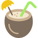 leisure, straw, food, Alcoholic Drinks, cocktail, Alcohol, party, drinking DimGray icon
