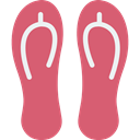 Summertime, Flip flop, sandals, footwear, flip flops, fashion IndianRed icon